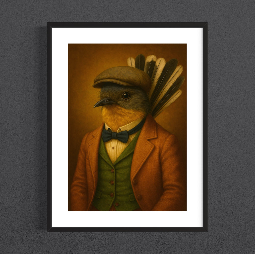 Sir Pīwakawaka Print