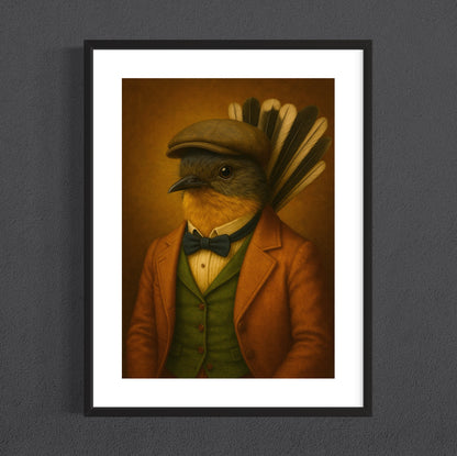 Sir Pīwakawaka Print