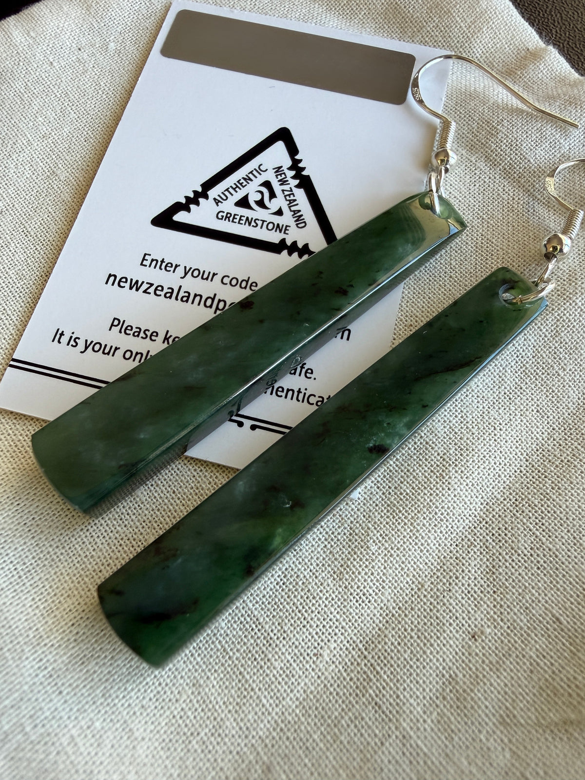 Pounamu Earrings - 4.5cm | Pair 45-01