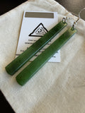 Pounamu Earrings - 6.5cm | Pair 65-04
