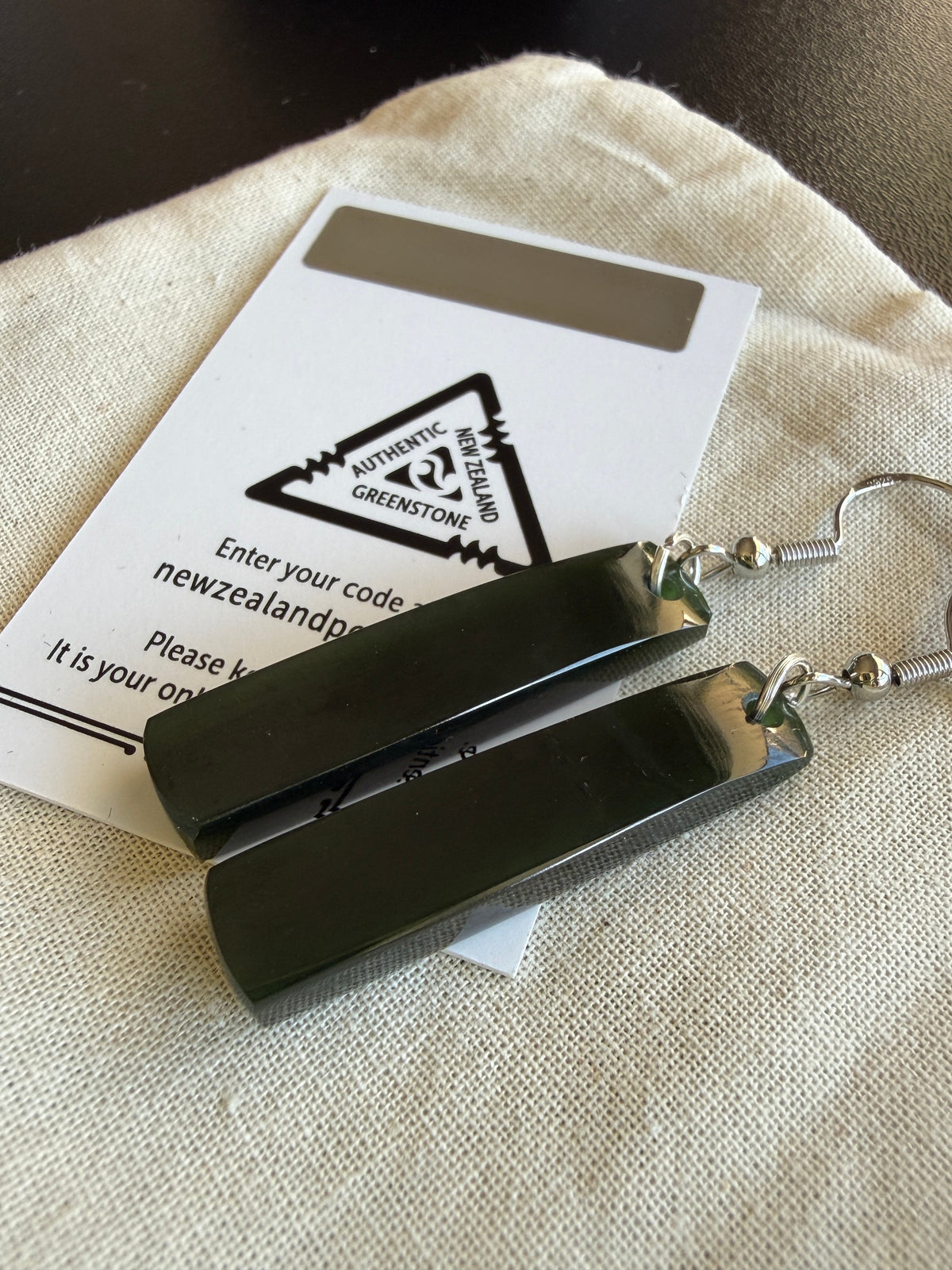 Pounamu Earrings - 3.0cm | Pair 30-04