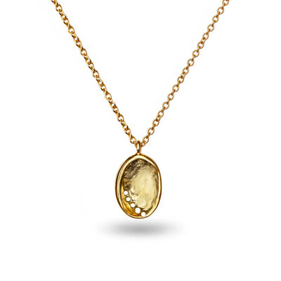 Baby Pāua Pendant Gold