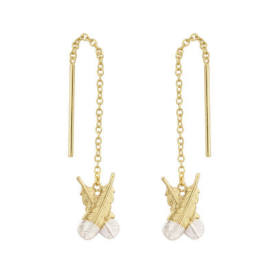 Huia Feather Thread Earrings
