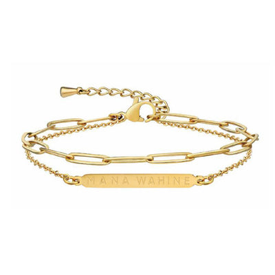 Mana Wahine Double Chain Bracelet
