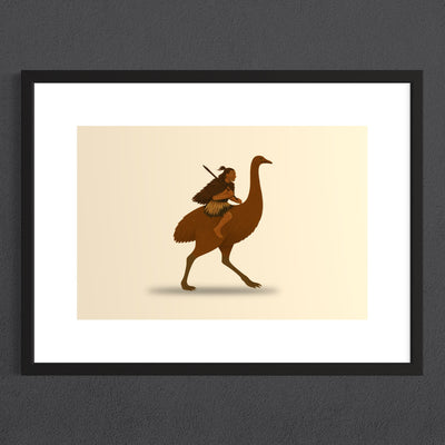 Moa Rider Print