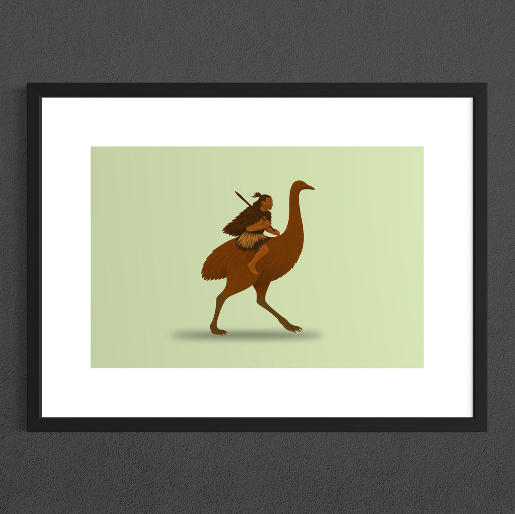 Moa Rider Print