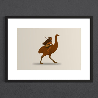 Moa Rider Print