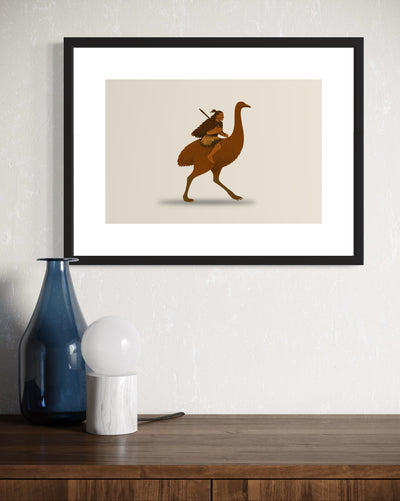 Moa Rider Print
