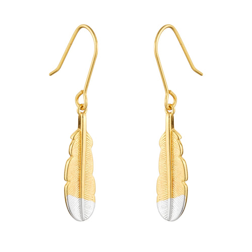 Huia Feather Pendant Earrings