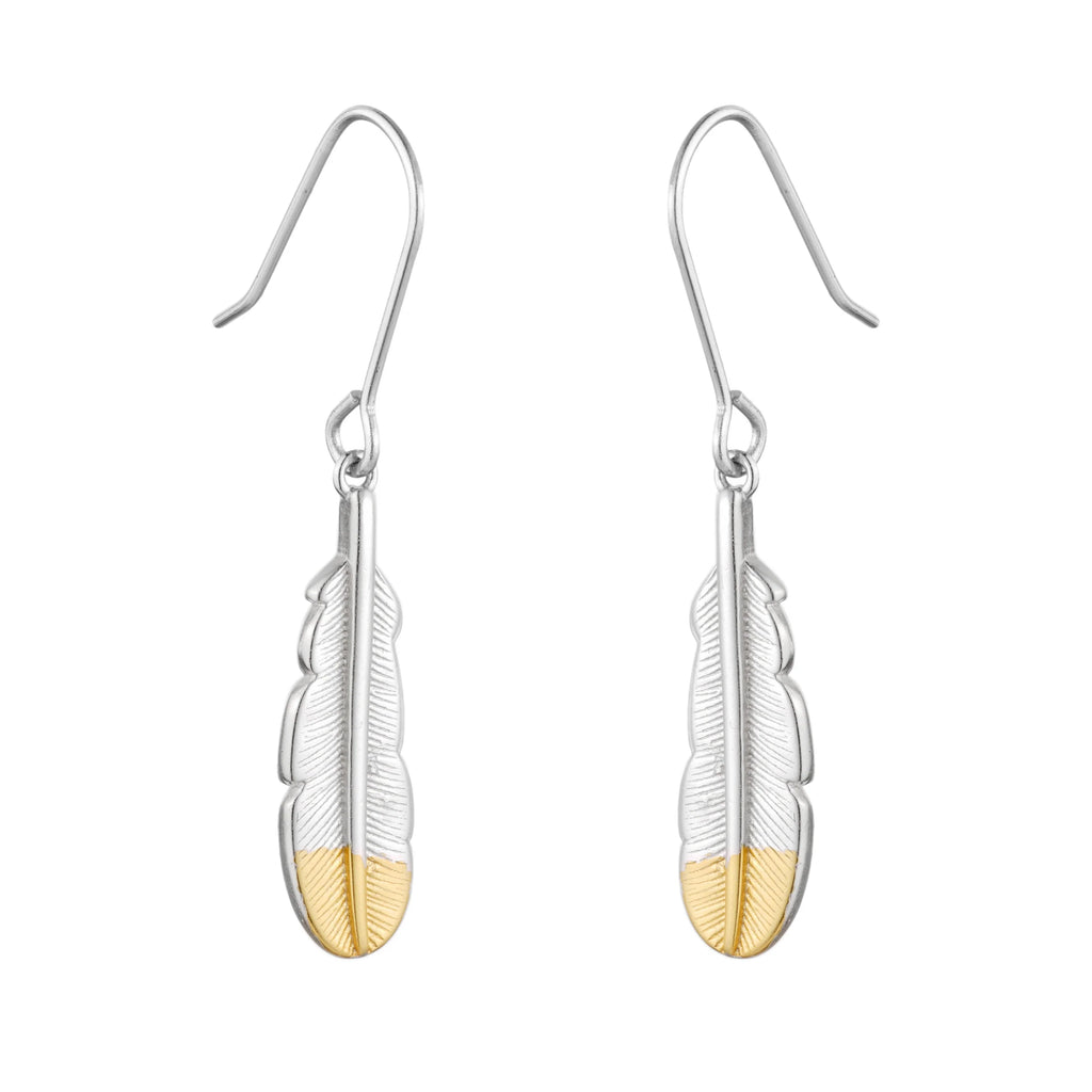 Huia Feather Pendant Earrings