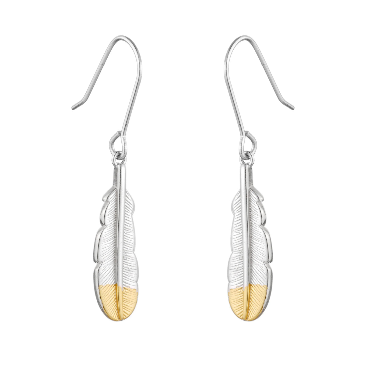 Huia Feather Pendant Earrings