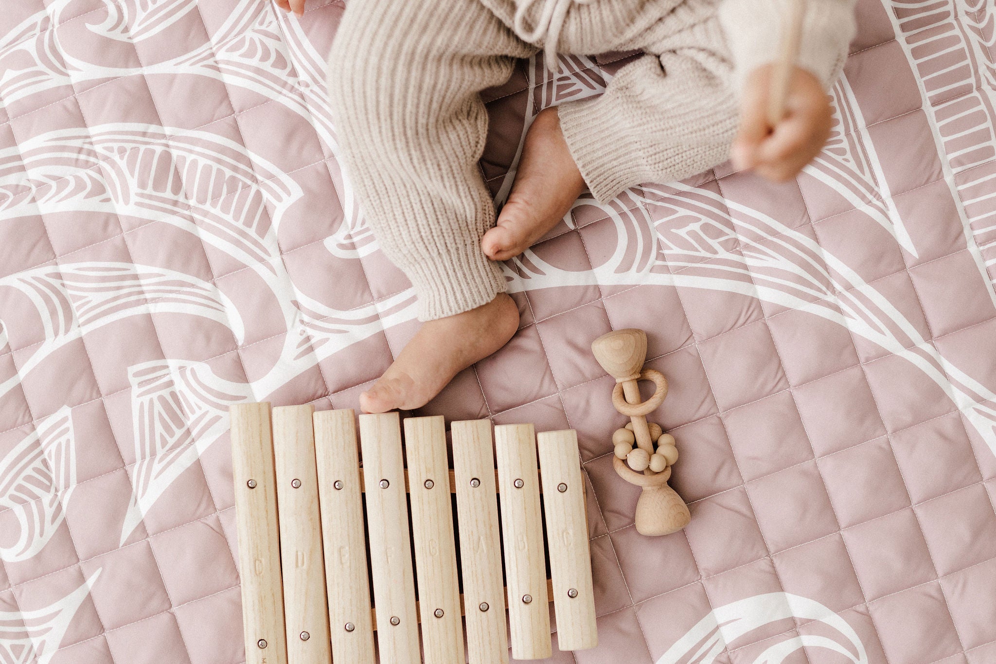 Māori Inspired Playmat | Mauve