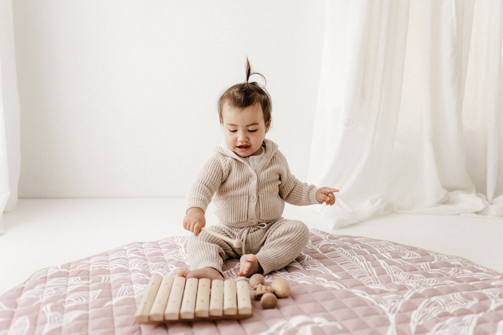 Māori Inspired Playmat | Mauve