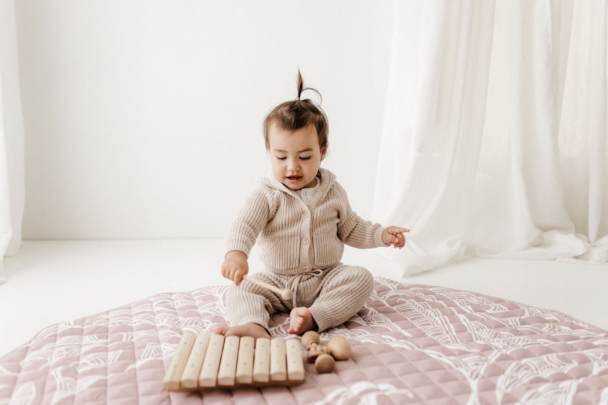 Māori Inspired Playmat | Mauve