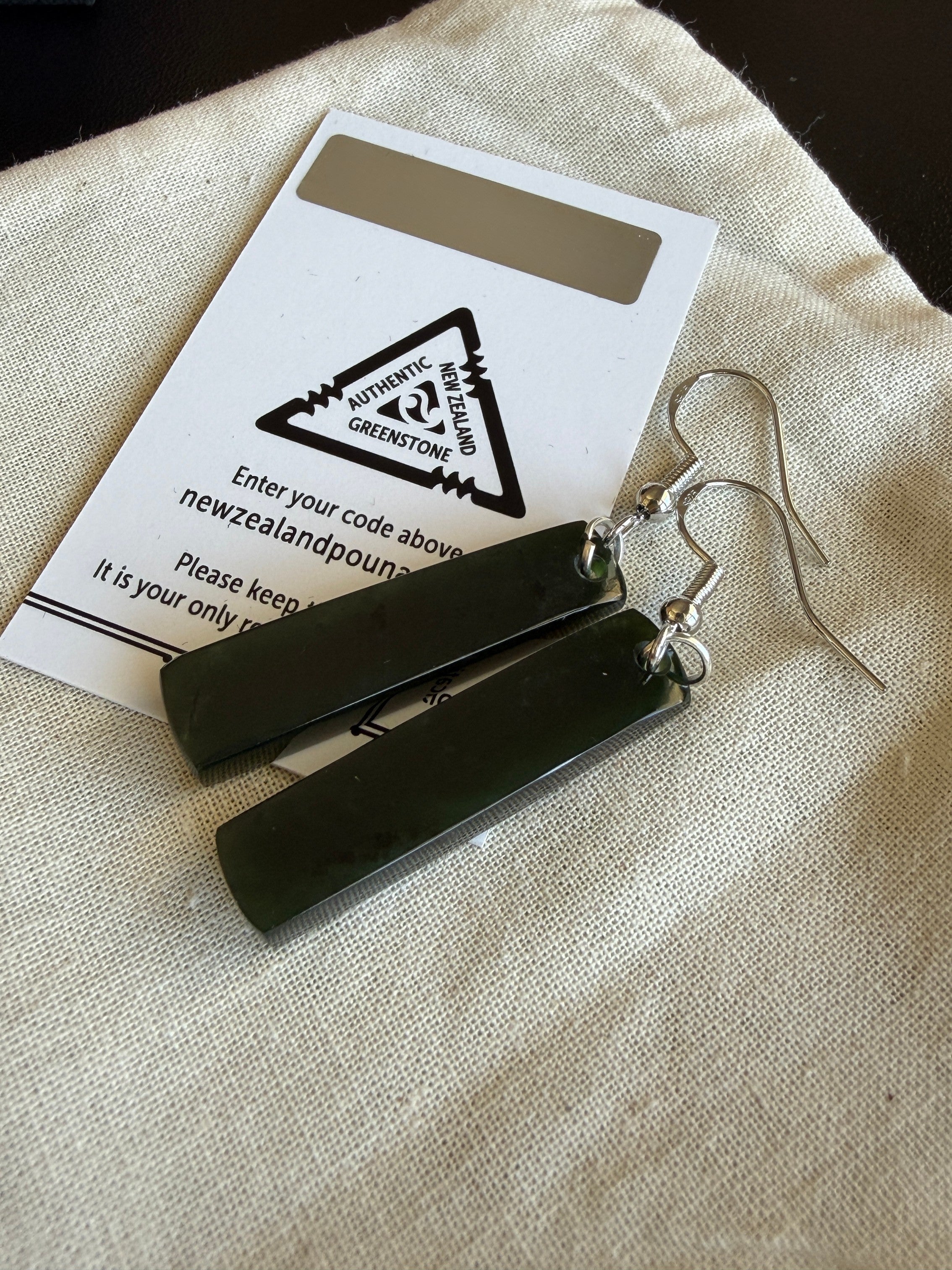 Pounamu Earrings - 3.0cm | Pair 30-01