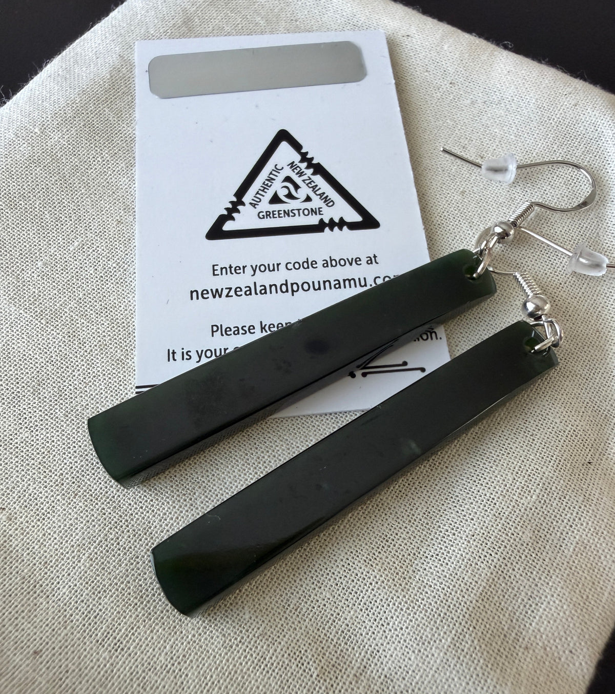 Pounamu Earrings - 4.5cm | Pair 45-06